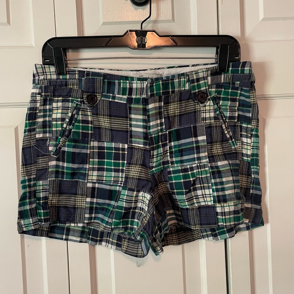 Cambridge Dry Goods Patchwork Plaid Shorts